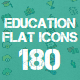 Education Color Line Icons