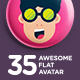 35 Awesome Flat Avatar