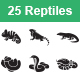 Reptiles & Amphibians Vector Icons