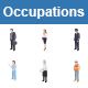 Occupations II Color Vector Icons