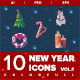 New Year & Christmas Icons Vol.1