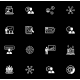 Business and Finances Icons Set. Flat Design.