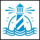 Lighthouse Waves Logo