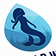 Mermaid Water Logo Template