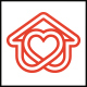 Heart House Line Logo