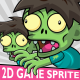 Zombie Game 2D Character Sprite