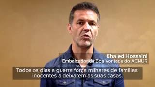 Khaled Hosseini está solidário #ComOsRefugiados