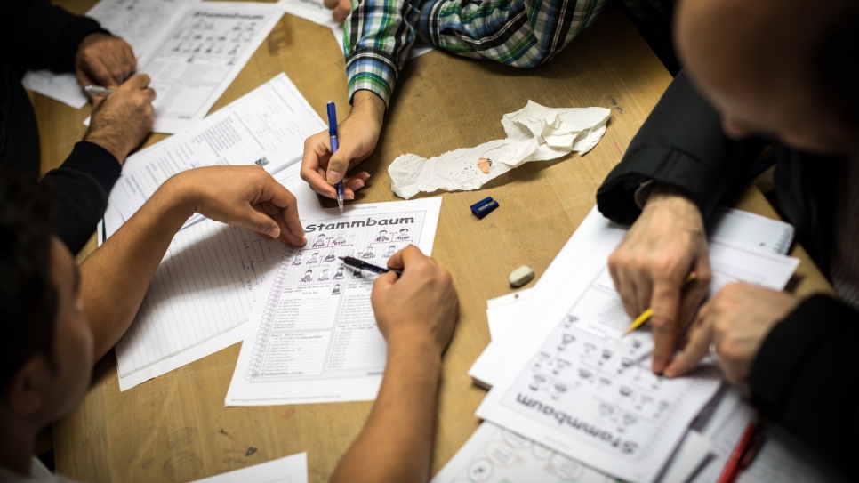 While staying at Ute Bock Haus residents have the option to attend German classes.