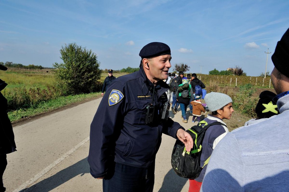 "I feel that I am here to help these people who flee today," Zoran says. "No matter if they come from Syria, Iraq or Afghanistan they flee the war."