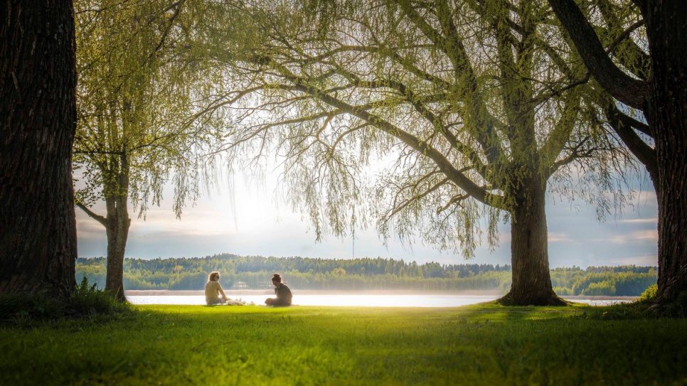 Ahmed liked to capture the peaceful bond of two friends enjoying the Finnish summer.  