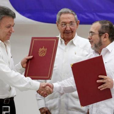 Colombie : L&#039;accord de paix est une occasion cruciale d’endiguer les violations des droits humains