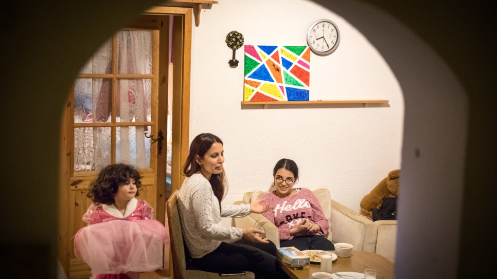 Daily life for Nujeen centres around the flat she shares with her brother, two sisters and four young nieces. 