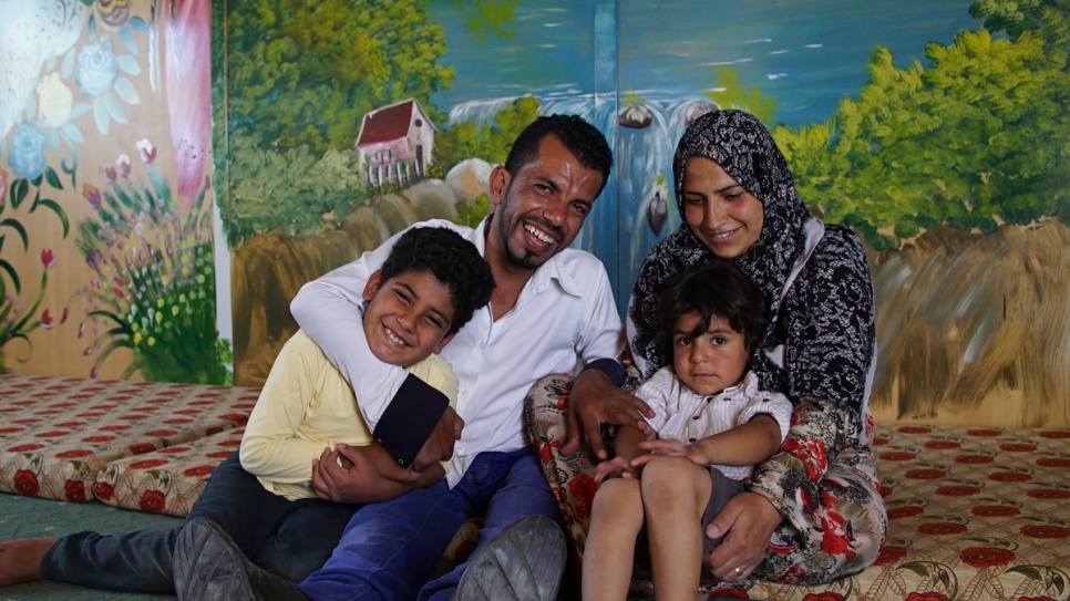 Actor and director Ahmed with his wife Nisreen and their sons, Hamza and Khaled.