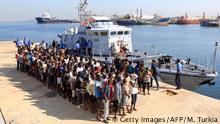Libyen Zentrum für Bekämpfung der illegalen Migration in Tripoli