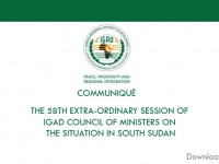 COMMUNIQUÉ OF THE 58TH EXTRA-ORDINARY SESSION OF IGAD COUNCIL OF MINISTERS ON THE SITUATION IN SOUTH SUDAN 