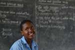 Hakizimana Lydiella, 13, is a young refugee at Mahama camp in Rwanda's...
