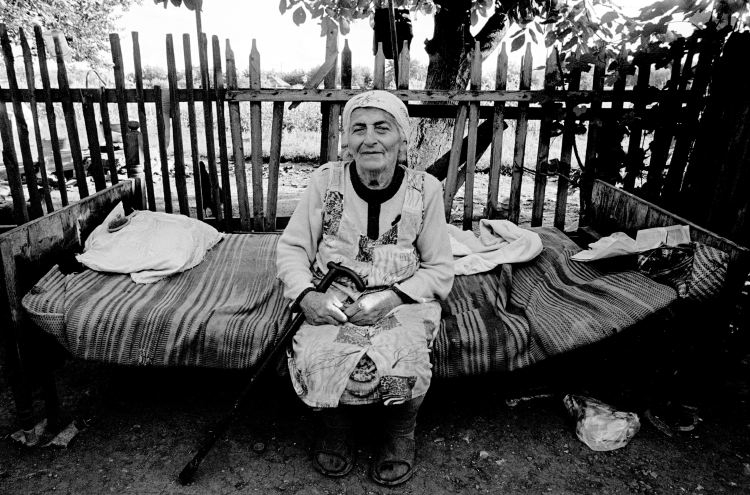 Georgian refugee who fled the war in the region in the 1990s