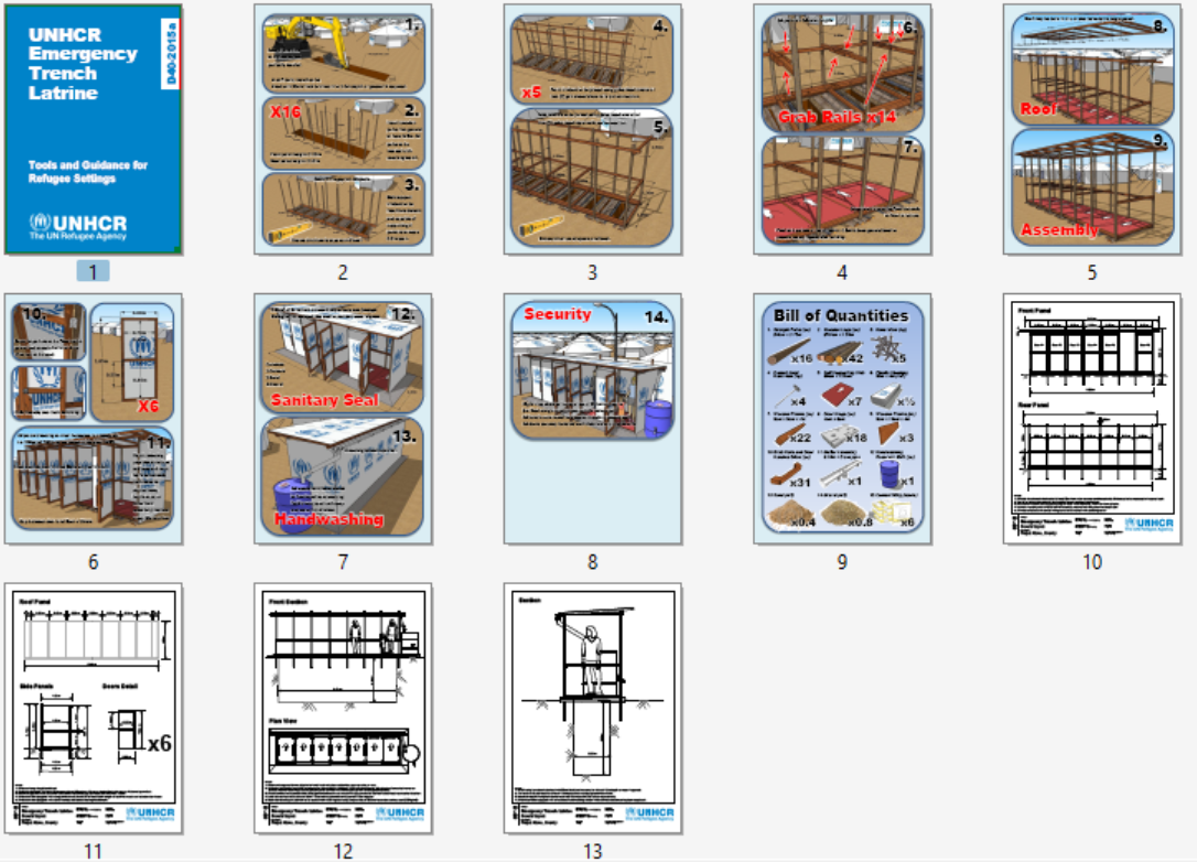 D41 Emergency Trench Latrine Design and BoQ (UNHCR, 2015)v2