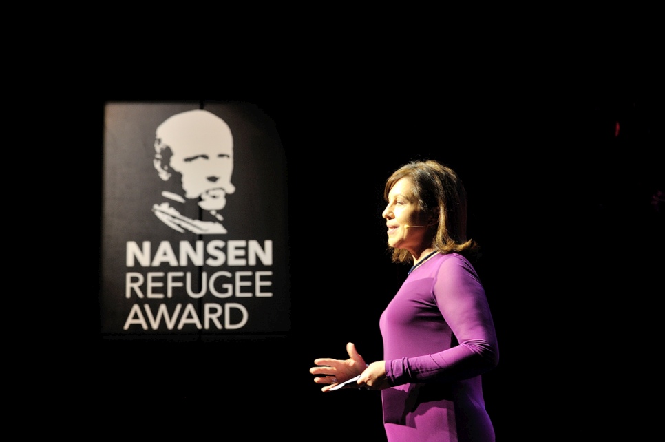 BBC's Chief International Correspondent, Lyse Doucet, gave the keynote address at the 2016 Nansen Refugee Award ceremony.