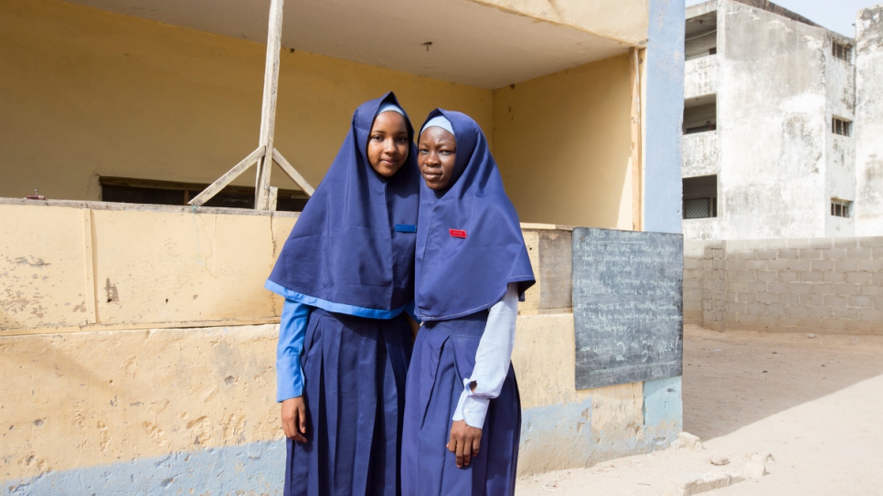 Zeinab Ibrahim, 16, and Fannah Mohammed Ali, 16, thought their education was over after Boko Haram violence almost ruined their lives.
