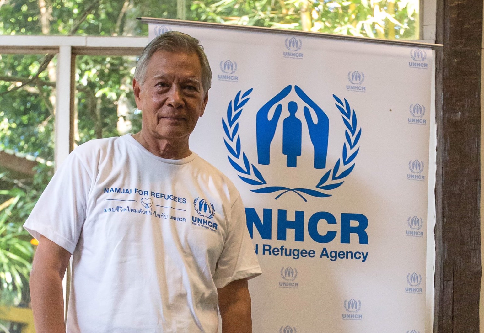 ผู้สนับสนุนที่มีชื่อเสียงของ UNHCR  ในแคมเปญ Namjai for Refugees 