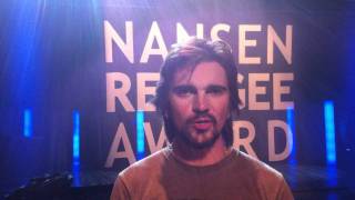 Juanes participa en los Premios Nansen para los Refugiados