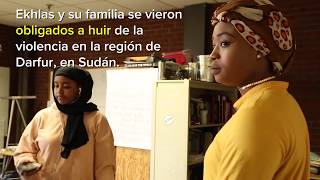 Refugiada sudanesa reasentada retribuye a su comunidad en los Estados Unidos