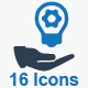 Brainstorming and Idea Development Icons