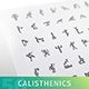 Calisthenics Line Icons Set