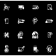 Repair Service and Maintenance Icons Set.