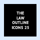 The Law Outline Icons 25