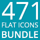 471 Flat Icons - Bundle