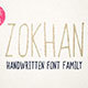 Zokhan - Handwritten Font Family