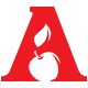 Apple in Letter "A" Logo