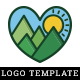 Love Mountain Logo Template