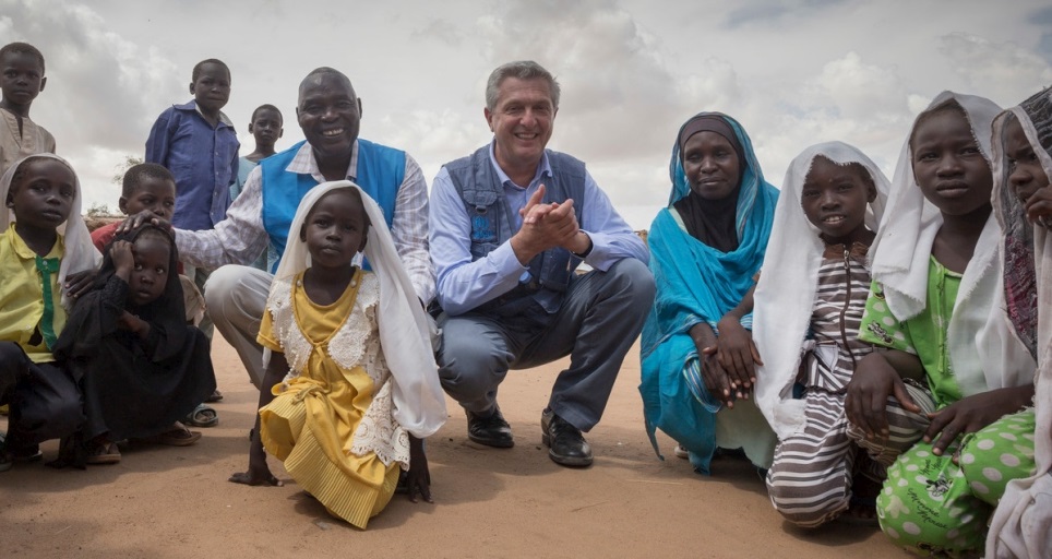 During a visit to Sudan, Filippo Grandi calls on warring parties, regional states and the international community to do more to end the conflict which has uprooted nearly four million people.