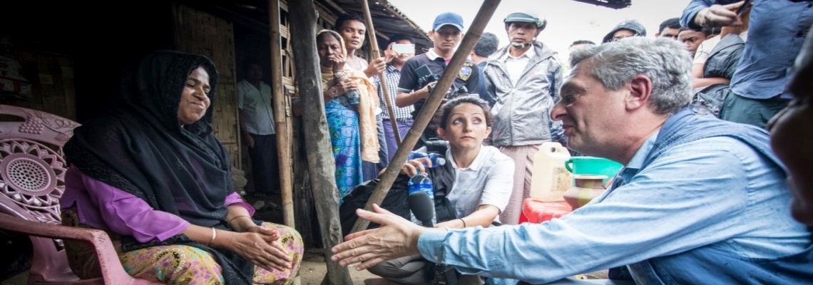 Filippo Grandi meets with communities in restive Rakhine state to better understand their needs and challenges.