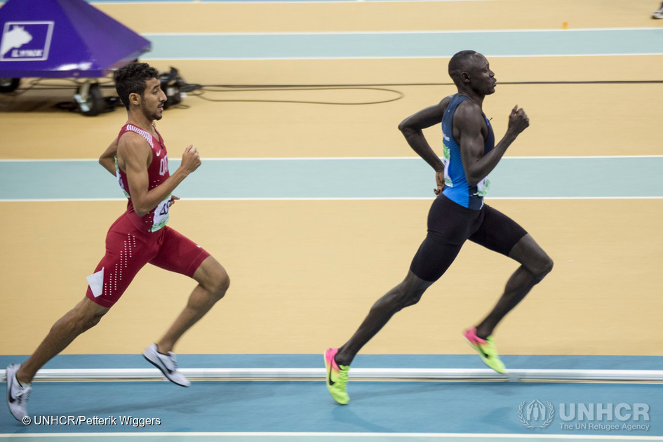 Turkmenistan. Refugee athletes compete in the 2017 Asian Indoor and Martial Arts Games in Ashgabat