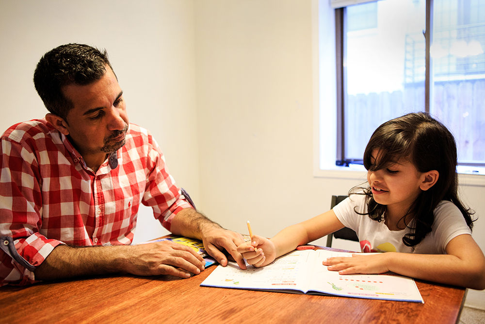 Majid Chakmark and daughter Rose