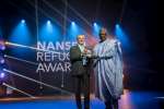 UN High Commissioner for Refugees Filippo Grandi presents the 2017 Nan...