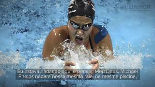 #TeamRefugees: Yusra treina antes da competição