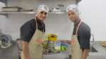 Murad, left, and Ashraf in the kitchen of the pastry shop where they w...