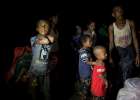 Rohingya refugees fleeing Myanmar arrive by wooden boats under the cov...