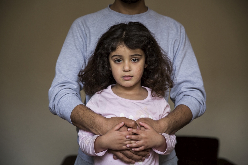 Jinan, her parents and two siblings, fled their home in Syria and lived as refugees in Lebanon, before being granted resettlement in the UK.