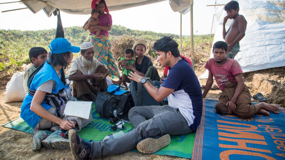 The UN Refugee Agency relocated some 1,700 new refugees to a government-allocated site in south-eastern Bangladesh, giving them a home after weeks on the move.