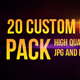 20 Custom Lens Flares Pack