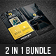 2 in 1 Corporate Business Card Bundle