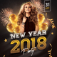 New Year 2018 Party Flyer