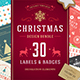 Christmas 30 Labels and Badges