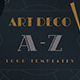 Art Deco A-Z Logo Templates